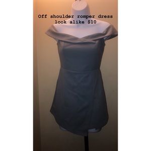 Off the shoulder romper lookalike romper 🔥